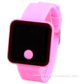 Children Rubber Digital Silicone Led Watch For Sports